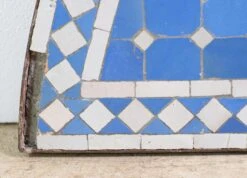 Blue & White Arch Mosaic Steel Frame Table Top 10 Blue & White Arch Mosaic Steel Frame Table Top -OGT Sale Store table tops for sale q278137