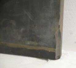 Reclaimed 33.375 In. Rounded Edge Glass Vitrolite Black Tabletop 7 Reclaimed 33.375 In. Rounded Edge Glass Vitrolite Black Tabletop -OGT Sale Store table tops for sale q279162