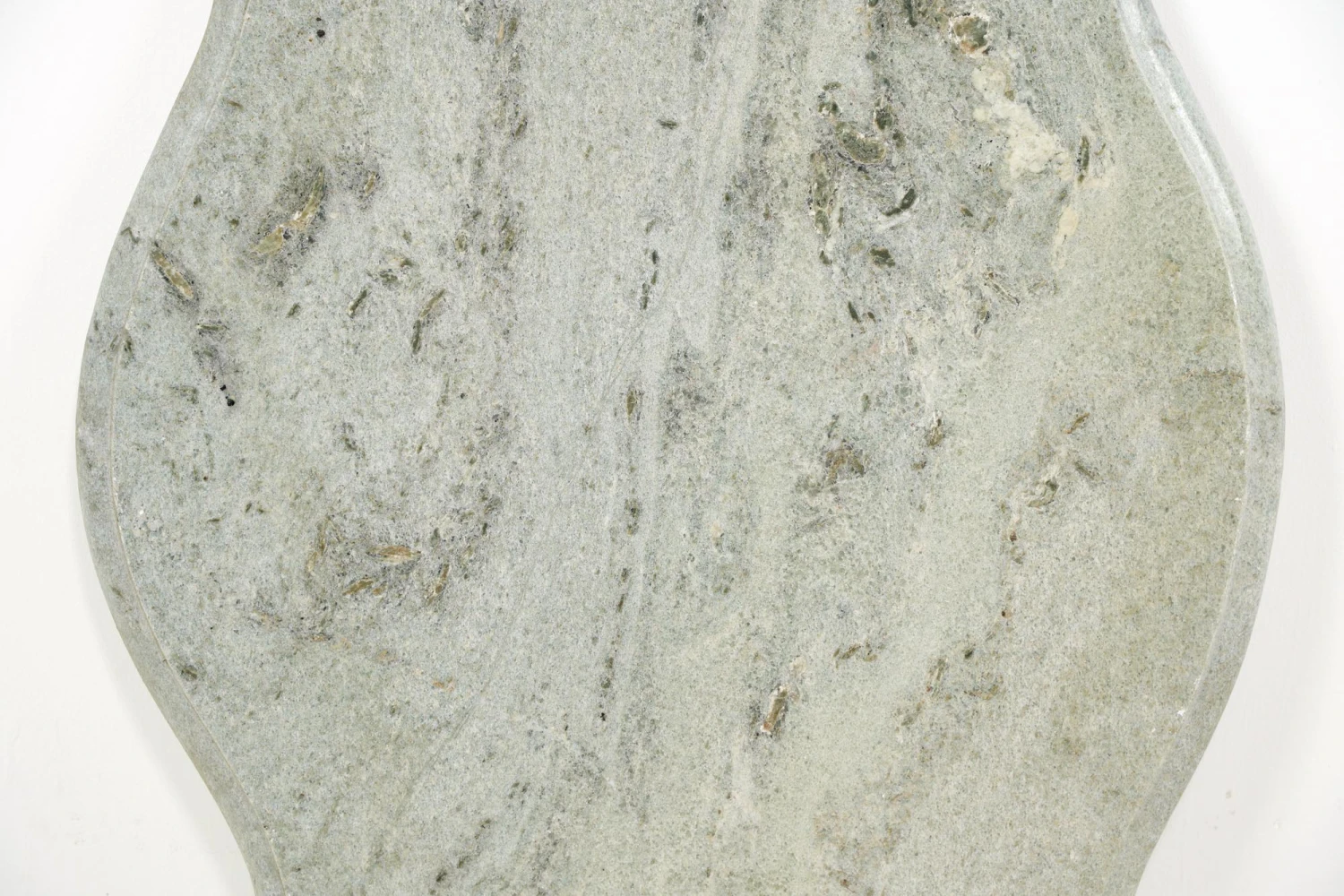 Light Gray Veined Rounded Edge Marble Tabletop 5 Light Gray Veined Rounded Edge Marble Tabletop - Image 3