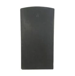 Reclaimed 33.375 In. Round Edge Glass Vitrolite Black Tabletop