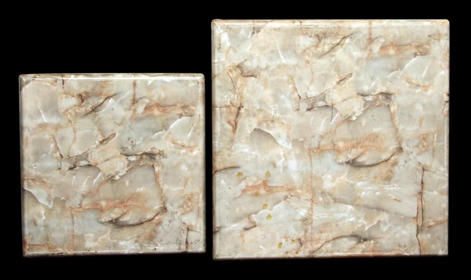 Set Of Resin & Melamine Square Tops 3 Set Of Resin & Melamine Square Tops