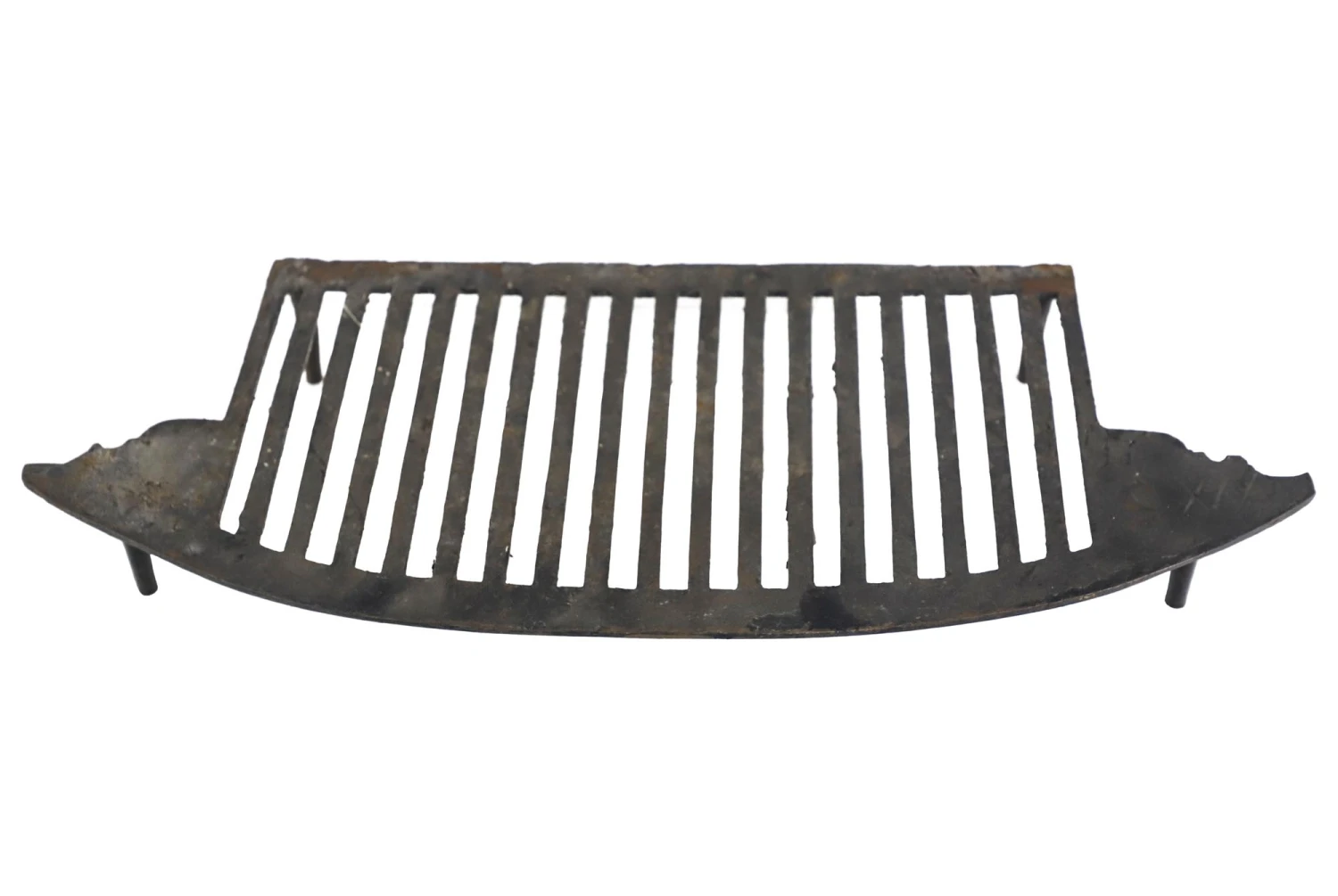 Antique 25 In. Black Cast Iron Fireplace Log Holder 3 Antique 25 In. Black Cast Iron Fireplace Log Holder