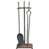 Antique Traditional Iron & Brass 3 Piece Fireplace Tool Set 1 Antique Traditional Iron & Brass 3 Piece Fireplace Tool Set -OGT Sale Store tool sets antique traditional iron brass 3 piece fireplace tool set q278853