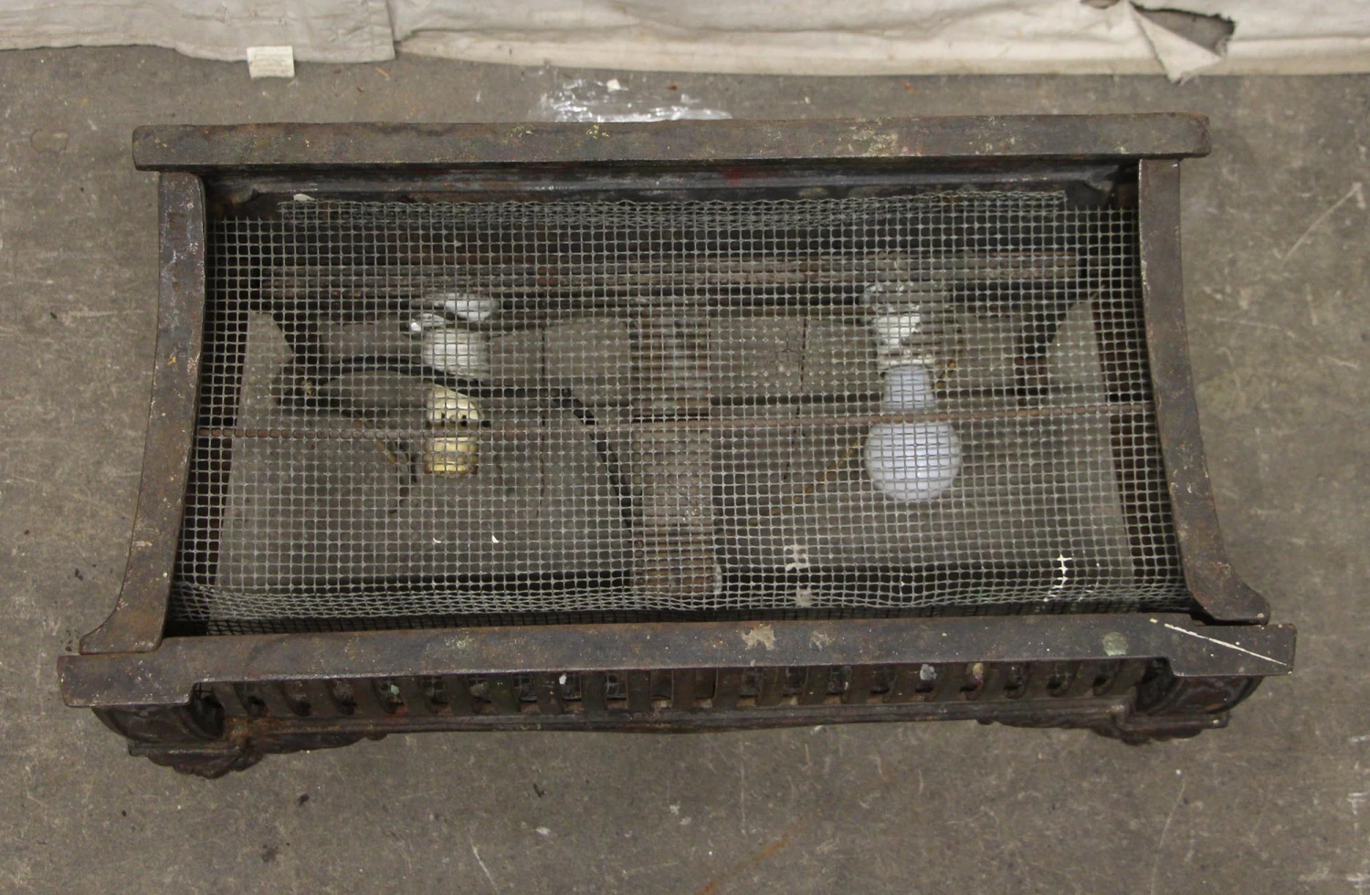 Antique Cast Iron Ornate Fireplace Log Holder 5 Antique Cast Iron Ornate Fireplace Log Holder - Image 3