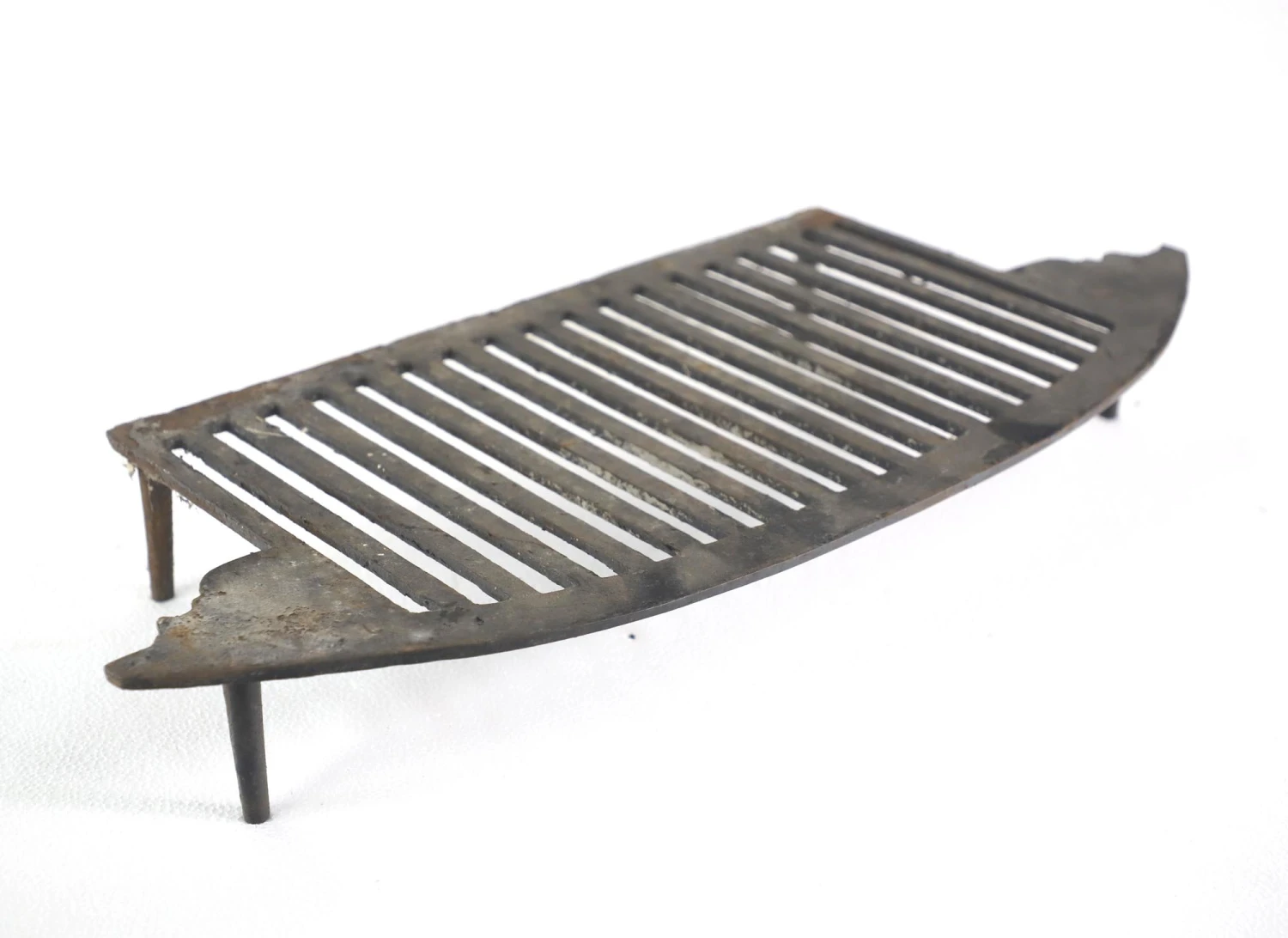 Antique 25 In. Black Cast Iron Fireplace Log Holder 5 Antique 25 In. Black Cast Iron Fireplace Log Holder - Image 3