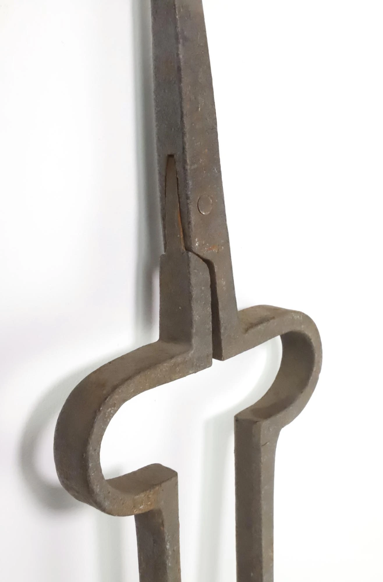 19th Century Fireplace 21 In. Cast Iron Tong 4 19th Century Fireplace 21 In. Cast Iron Tong - Image 2