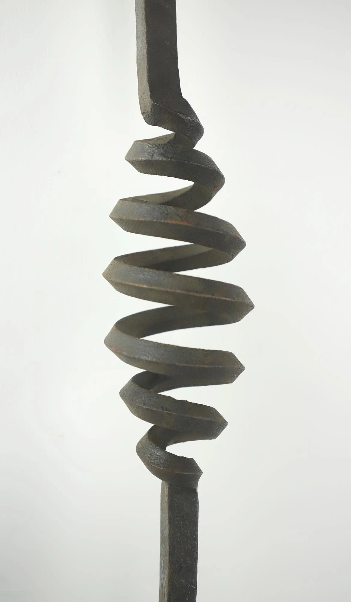 Antique 49 In. Iron Fireplace Andiron Crossbar 4 Antique 49 In. Iron Fireplace Andiron Crossbar - Image 2