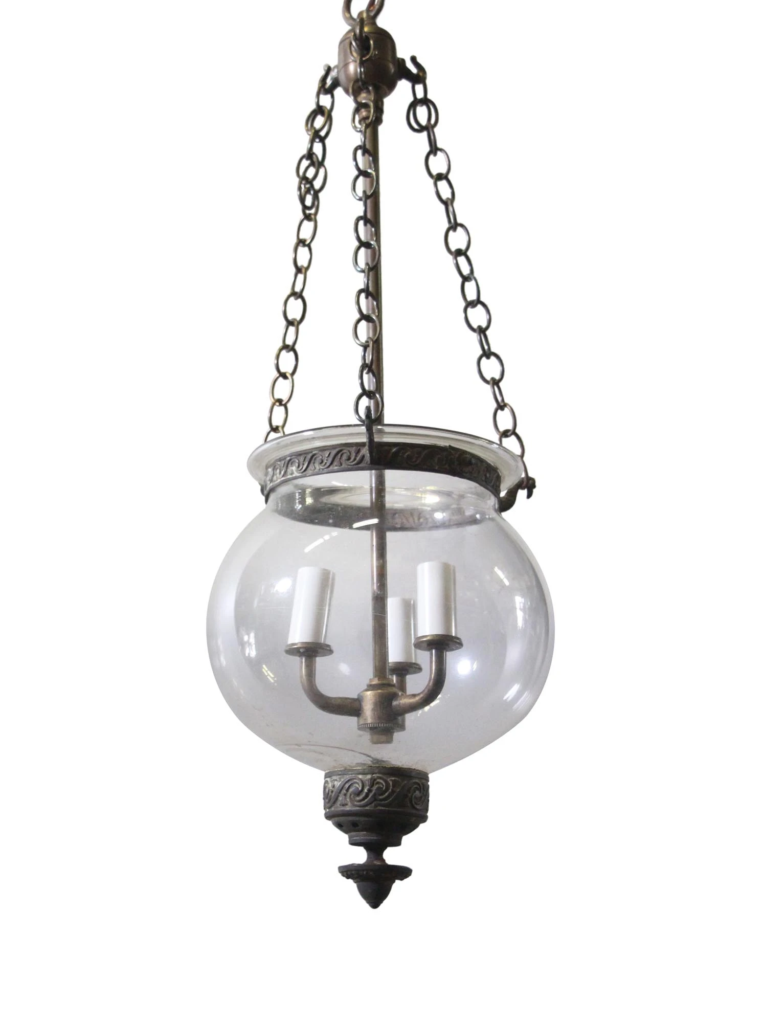 18th Century Crystal 7.5 In. Bell Jar Pendant Light 3 18th Century Crystal 7.5 In. Bell Jar Pendant Light