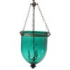 Antique 11.75 In. Blue Green Crystal Glass Bell Jar Pendant Light 2 Antique 11.75 In. Blue Green Crystal Glass Bell Jar Pendant Light -OGT Sale Store up lights antique 1175 in blue green crystal glass bell jar pendant light q273586