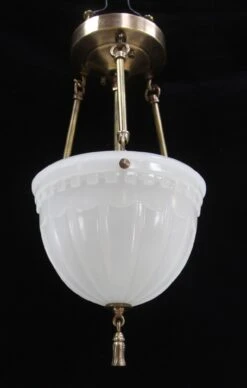 Pair Of Victorian Fluted Milk Glass Vestibule Pendant Lights 17 Pair Of Victorian Fluted Milk Glass Vestibule Pendant Lights -OGT Sale Store up lights for sale p261581a