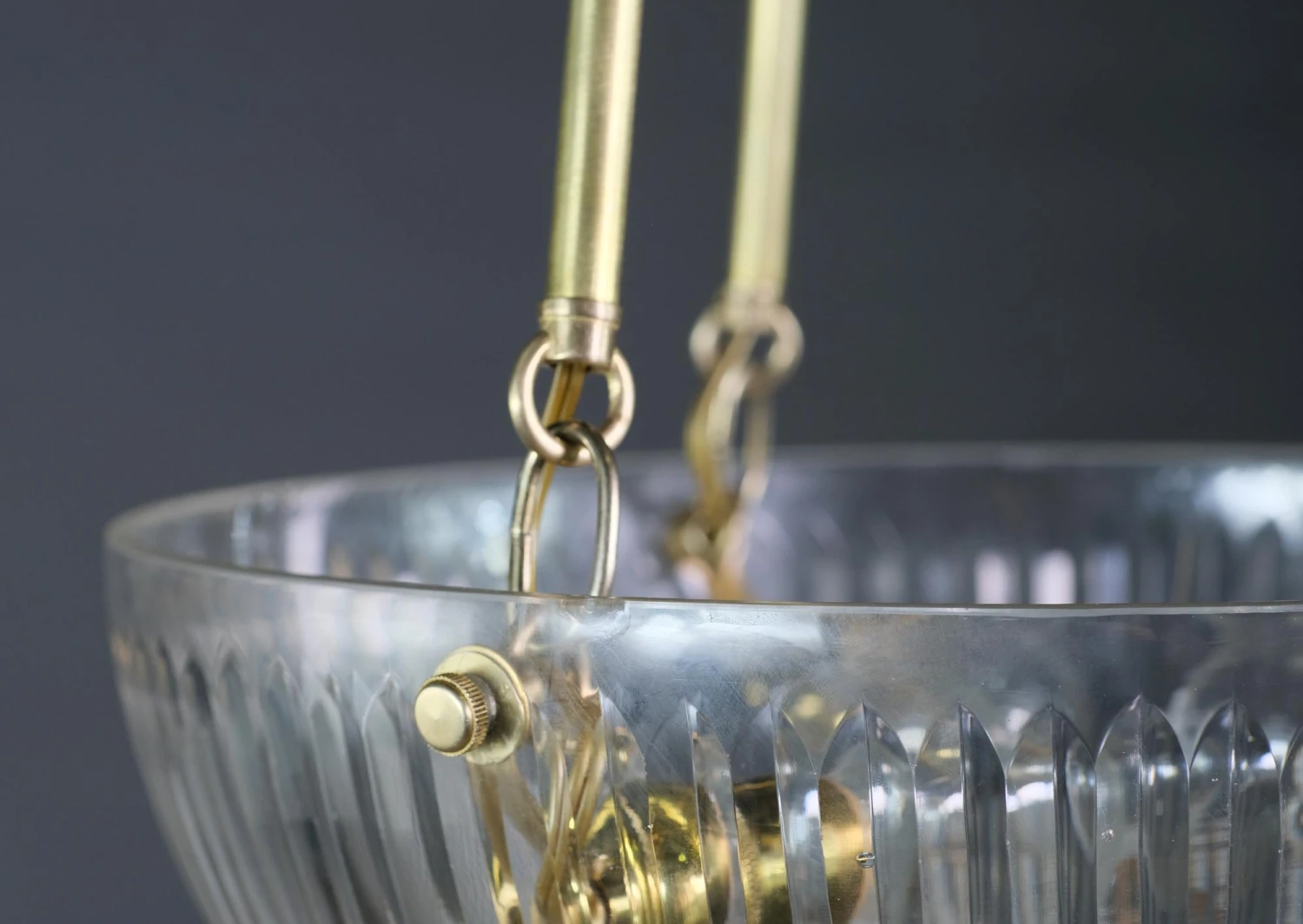 Modern Luxury Fluted Glass Dish Pendant Light 5 Modern Luxury Fluted Glass Dish Pendant Light - Image 3