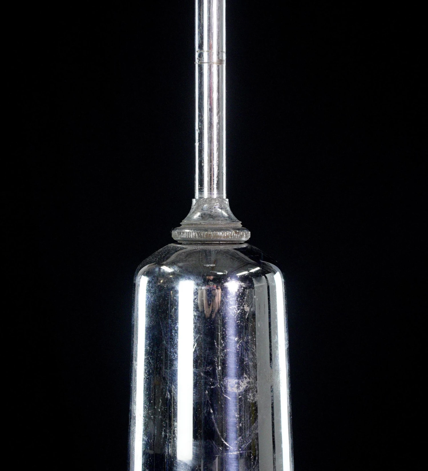 Foliate Milk Glass Dish Pendant Light With Steel Pole 5 Foliate Milk Glass Dish Pendant Light With Steel Pole - Image 3