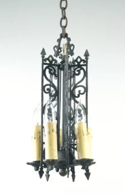 Spanish Style Black Brass 5 Light Pendant Light 15 Spanish Style Black Brass 5 Light Pendant Light -OGT Sale Store up lights for sale q282985