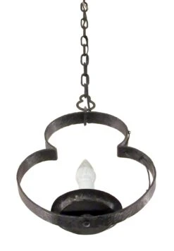 Hand Pounded Iron Pendent Light