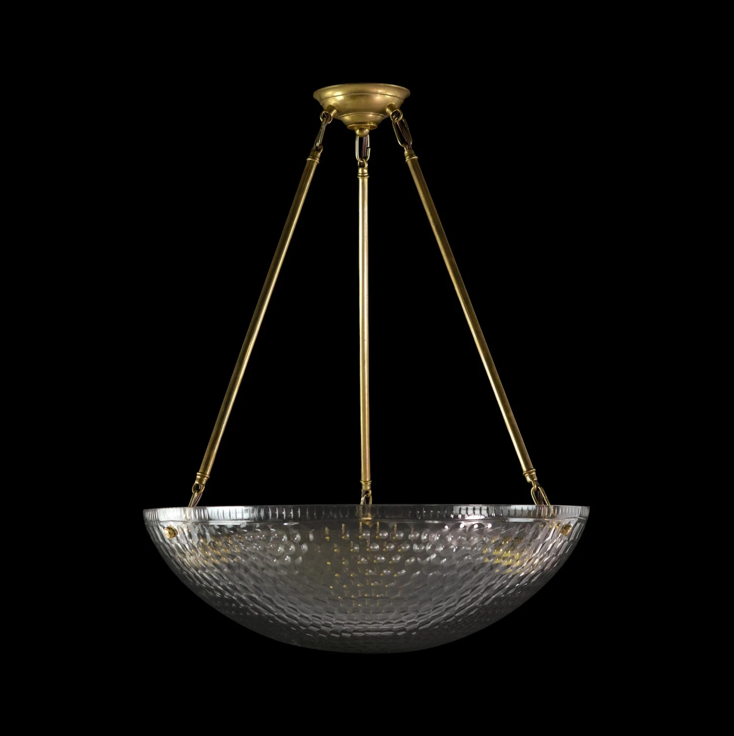 Large Italian Glass Dish Pendant Light With Honeycomb Pattern 3 Large Italian Glass Dish Pendant Light With Honeycomb Pattern