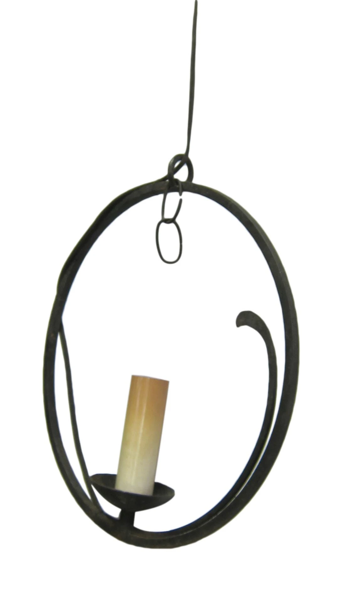 Circular Cast Iron Candlestick Pendant Light 4 Circular Cast Iron Candlestick Pendant Light - Image 2