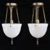 Pair Of Victorian Fluted Milk Glass Vestibule Pendant Lights 1 Pair Of Victorian Fluted Milk Glass Vestibule Pendant Lights -OGT Sale Store up lights pair of victorian fluted milk glass vestibule pendant lights p261581a