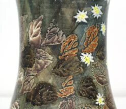 Hand Painted Fall Foliage Ceramic Vase -OGT Sale Store vases urns for sale q283377