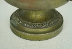 Silver Plated Copper Urn With Ornate Handles 16 Silver Plated Copper Urn With Ornate Handles -OGT Sale Store vases urns for sale q285130