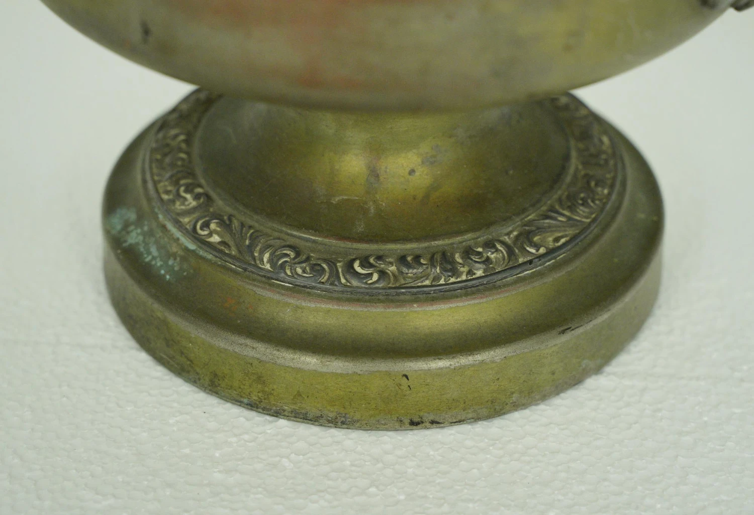 Silver Plated Copper Urn With Ornate Handles 5 Silver Plated Copper Urn With Ornate Handles - Image 3