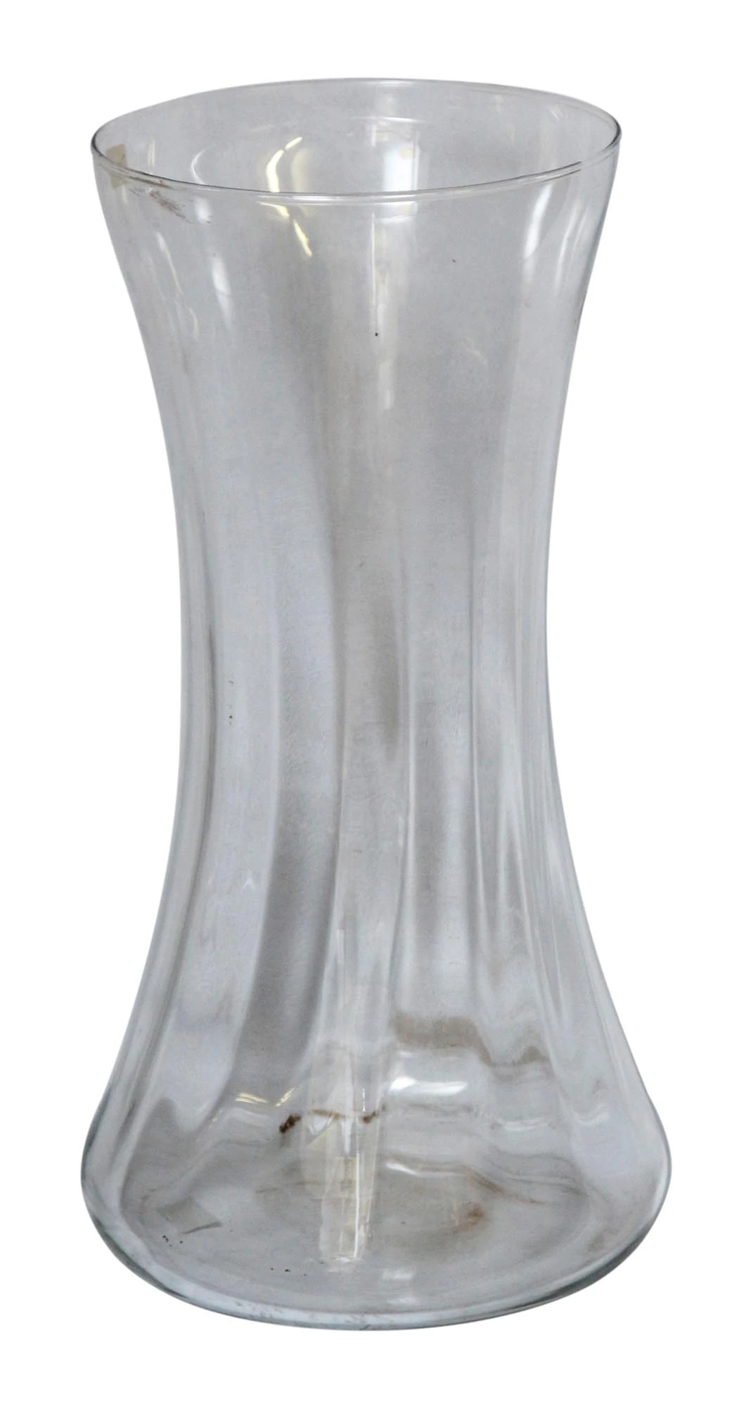Vintage Tall Clear Italian Glass Vase 3 Vintage Tall Clear Italian Glass Vase