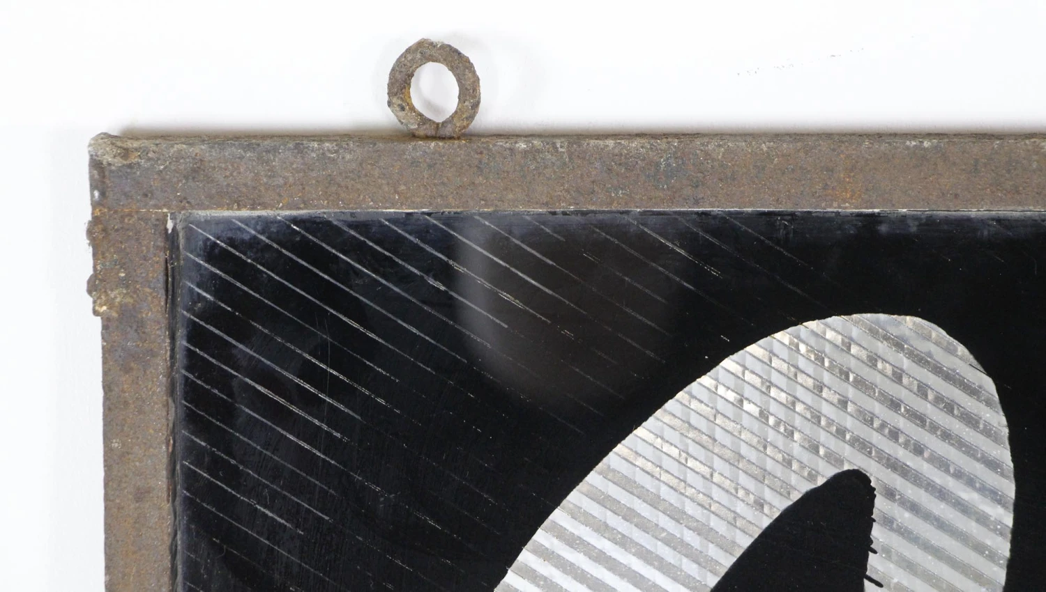 European French Steel Frame & Glass Coiffure Hairdressing Sign 5 European French Steel Frame & Glass Coiffure Hairdressing Sign - Image 3