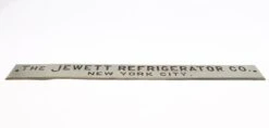 Vintage Nickel Plated Brass Jewett Refrigerator Co. Sign 8 Vintage Nickel Plated Brass Jewett Refrigerator Co. Sign -OGT Sale Store vintage signs for sale q276259