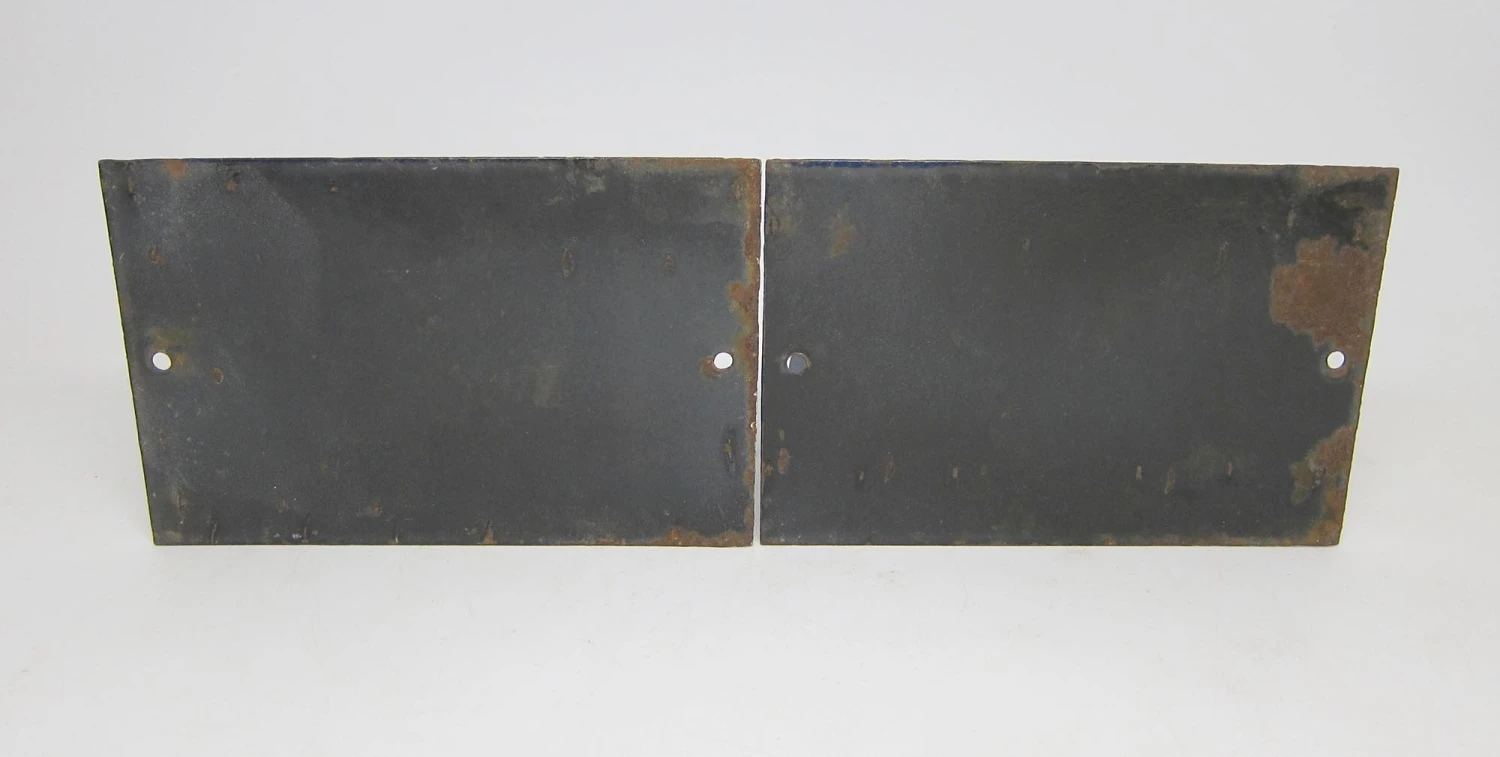 Blue & White Enamel Number 50 Sign 4 Blue & White Enamel Number 50 Sign - Image 2