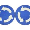 Pair Of European Round Cardboard Blue & White Recycle Wall Signs 2 Pair Of European Round Cardboard Blue & White Recycle Wall Signs -OGT Sale Store vintage signs pair of european round cardboard blue white recycle wall signs 24bel11046b