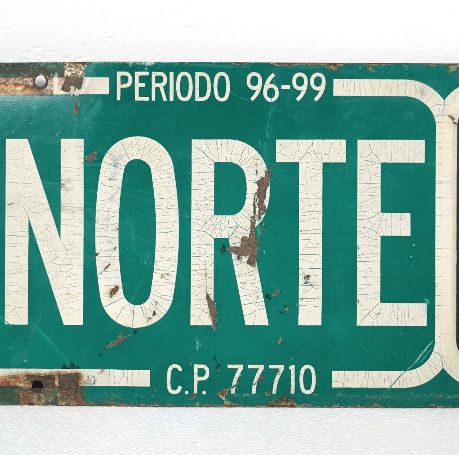 Vintage Spanish Steel Double Sided 25 Ave. North Street Sign 4 Vintage Spanish Steel Double Sided 25 Ave. North Street Sign - Image 2
