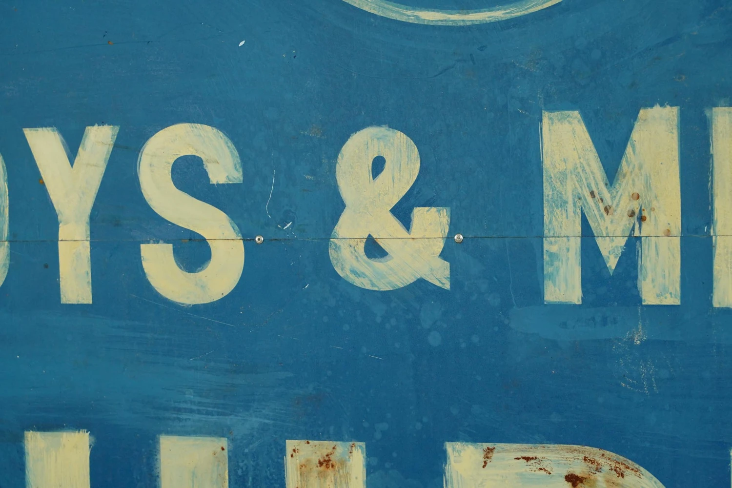 Reclaimed 5 Ft. Boys & Men’s Shirts Aluminum Movie Prop Sign 4 Reclaimed 5 Ft. Boys & Men’s Shirts Aluminum Movie Prop Sign - Image 2