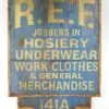 Reclaimed 73.5 In. Jobbers Merchandise Wooden Movie Prop Sign -OGT Sale Store vintage signs reclaimed 735 in jobbers merchandise wooden movie prop sign q287605