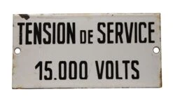 Single Tension De Service Sign