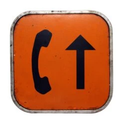 Vintage Telephone Sign