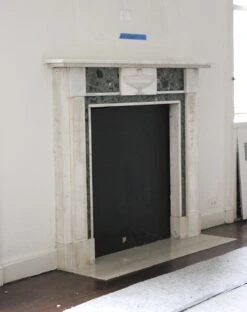 Statuary White & Verde Antico Green Marble Mantel From The Herbert Hoover Room Of The Waldorf Astoria 18 Statuary White & Verde Antico Green Marble Mantel From The Herbert Hoover Room Of The Waldorf Astoria -OGT Sale Store waldorf astoria for sale wan251349