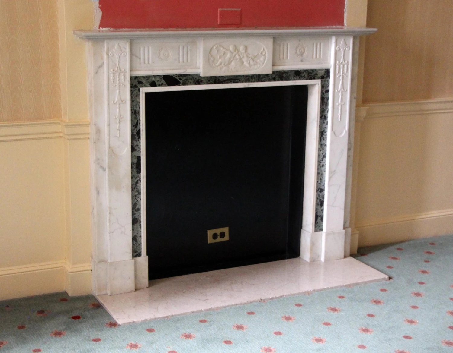 Waldorf Astoria English Regency Carrara Marble Mantel 5 Waldorf Astoria English Regency Carrara Marble Mantel - Image 3