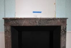 Waldorf Astoria Louis XVI Regency Brown Carved Marble Mantel 20 Waldorf Astoria Louis XVI Regency Brown Carved Marble Mantel -OGT Sale Store waldorf astoria for sale wan251369