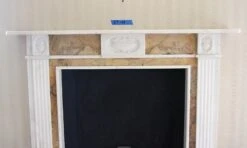 Waldorf Astoria White Marble Mantel With Sienna Trim 18 Waldorf Astoria White Marble Mantel With Sienna Trim -OGT Sale Store waldorf astoria for sale wan251552