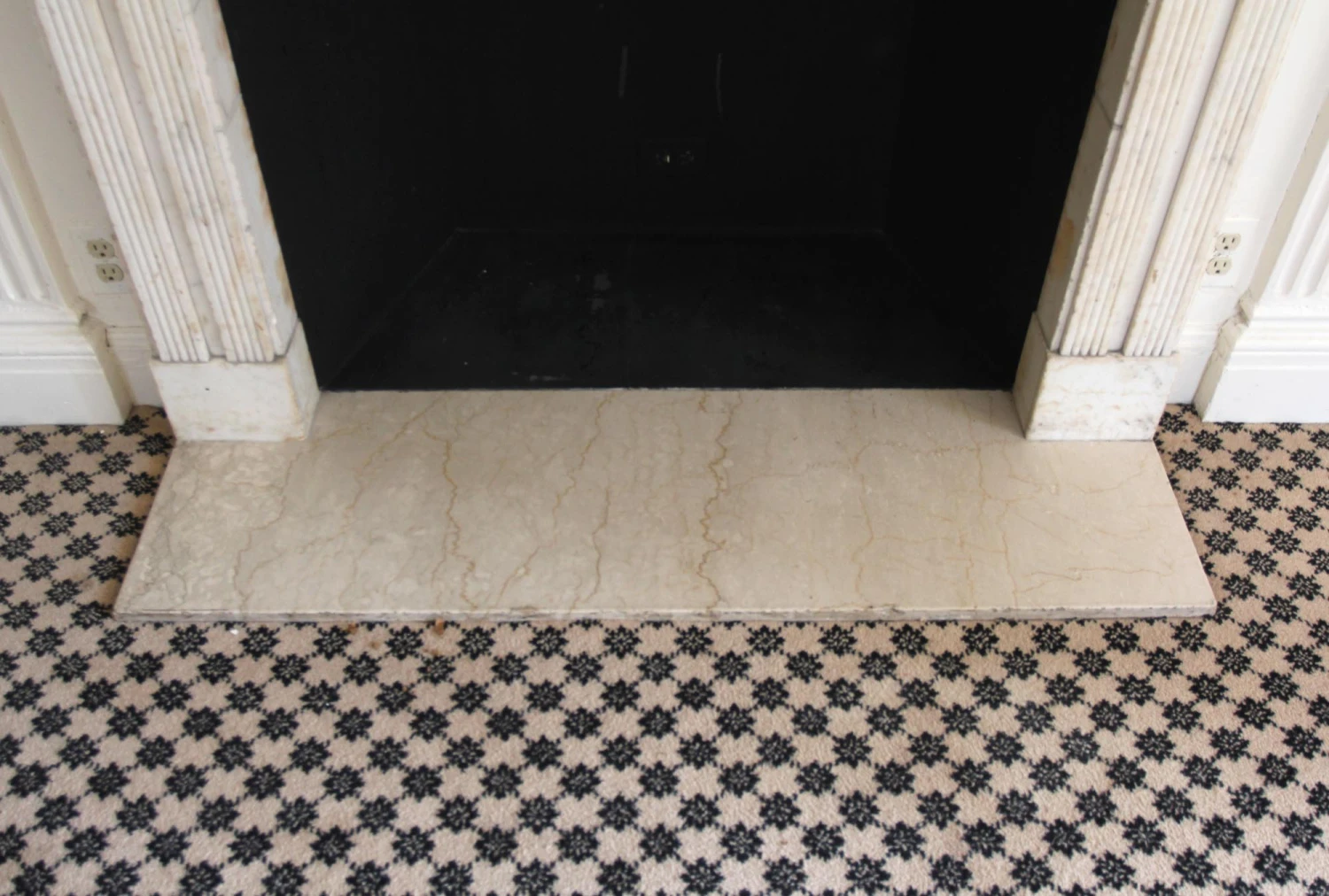 Waldorf Astoria Carved Statuary Marble English Regency Mantel 5 Waldorf Astoria Carved Statuary Marble English Regency Mantel - Image 3