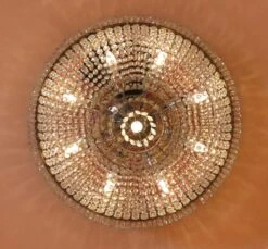 Duke Of Windsor Suite Main Room Flush Mount Crystal Chandelier -OGT Sale Store waldorf astoria for sale wan252958
