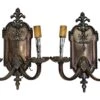 Heavy Cast Bronze 2 Arm Sconce From The Waldorf Astoria -OGT Sale Store waldorf astoria heavy cast bronze 2 arm sconce from the waldorf astoria wan256351
