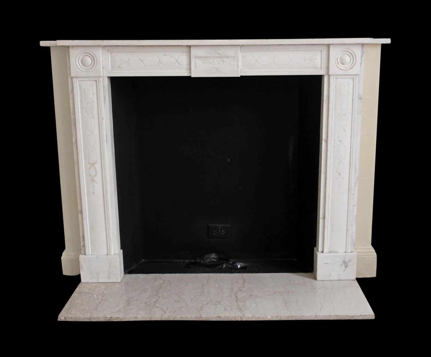 Waldorf Astoria 19th Century English Regency Marble Mantel 3 Waldorf Astoria 19th Century English Regency Marble Mantel