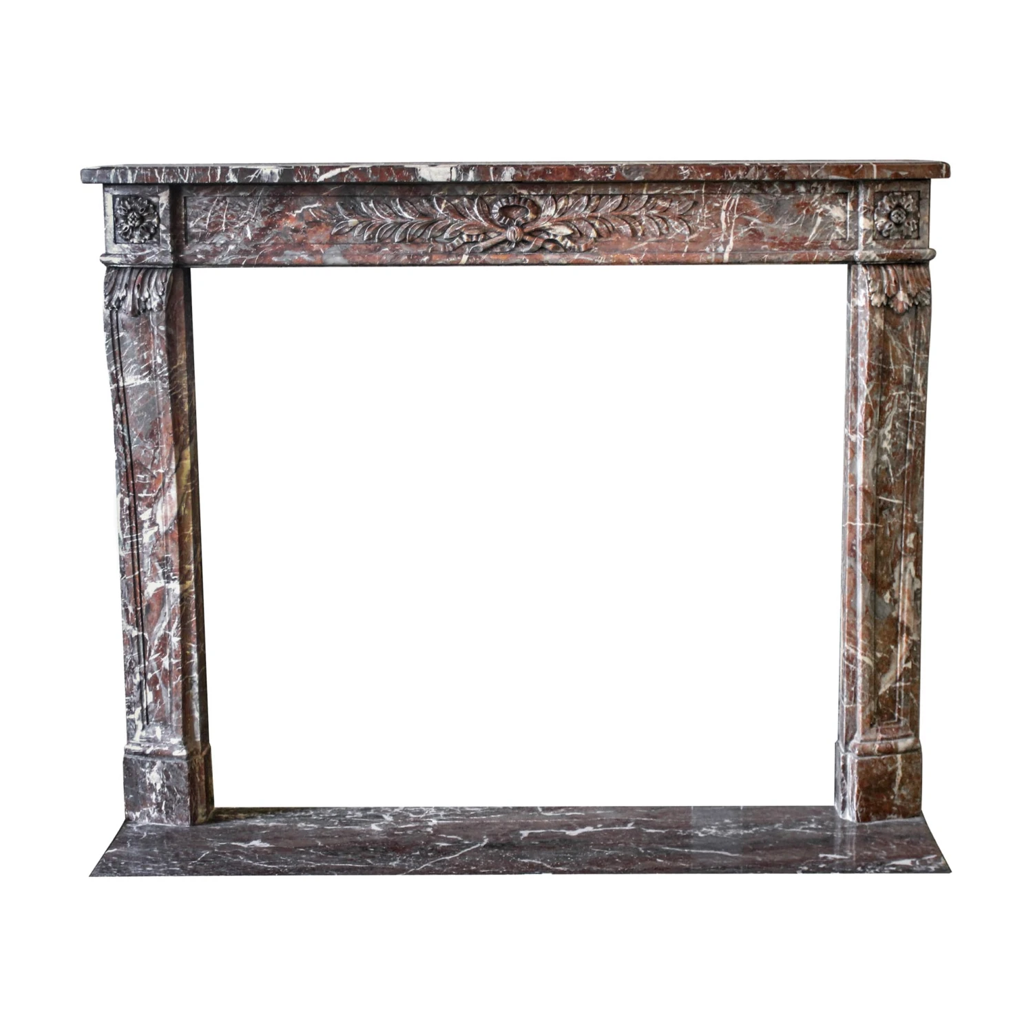 Waldorf Astoria Brown Louis XVI Regency Marble Mantel 3 Waldorf Astoria Brown Louis XVI Regency Marble Mantel