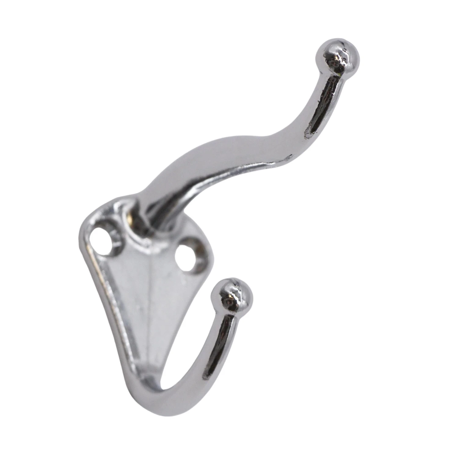 Waldorf Astoria Chrome Plated Brass Double Arm Wall Hook 3 Waldorf Astoria Chrome Plated Brass Double Arm Wall Hook