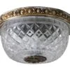 Waldorf Astoria Cut Crystal Corridor 9.5 In. Flush Mount