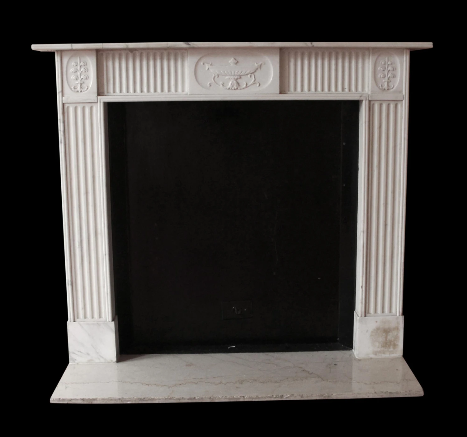 Waldorf Astoria English Regency Carved White Marble Mantel 3 Waldorf Astoria English Regency Carved White Marble Mantel