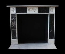 Waldorf Astoria English Regency Marble Mantel With Cherub Figures