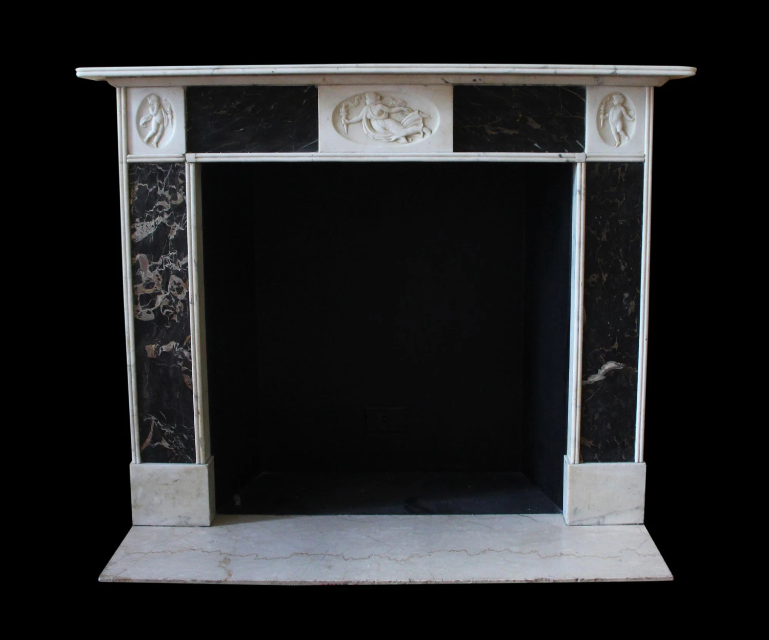 Waldorf Astoria English Regency Marble Mantel With Cherub Figures 3 Waldorf Astoria English Regency Marble Mantel With Cherub Figures