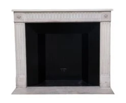 Waldorf Astoria French Carved Tan Limestone Mantel