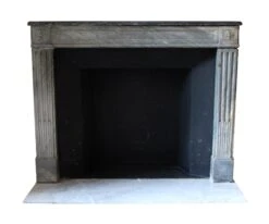 Waldorf Astoria Gray Louis XVI Regency Marble Mantel